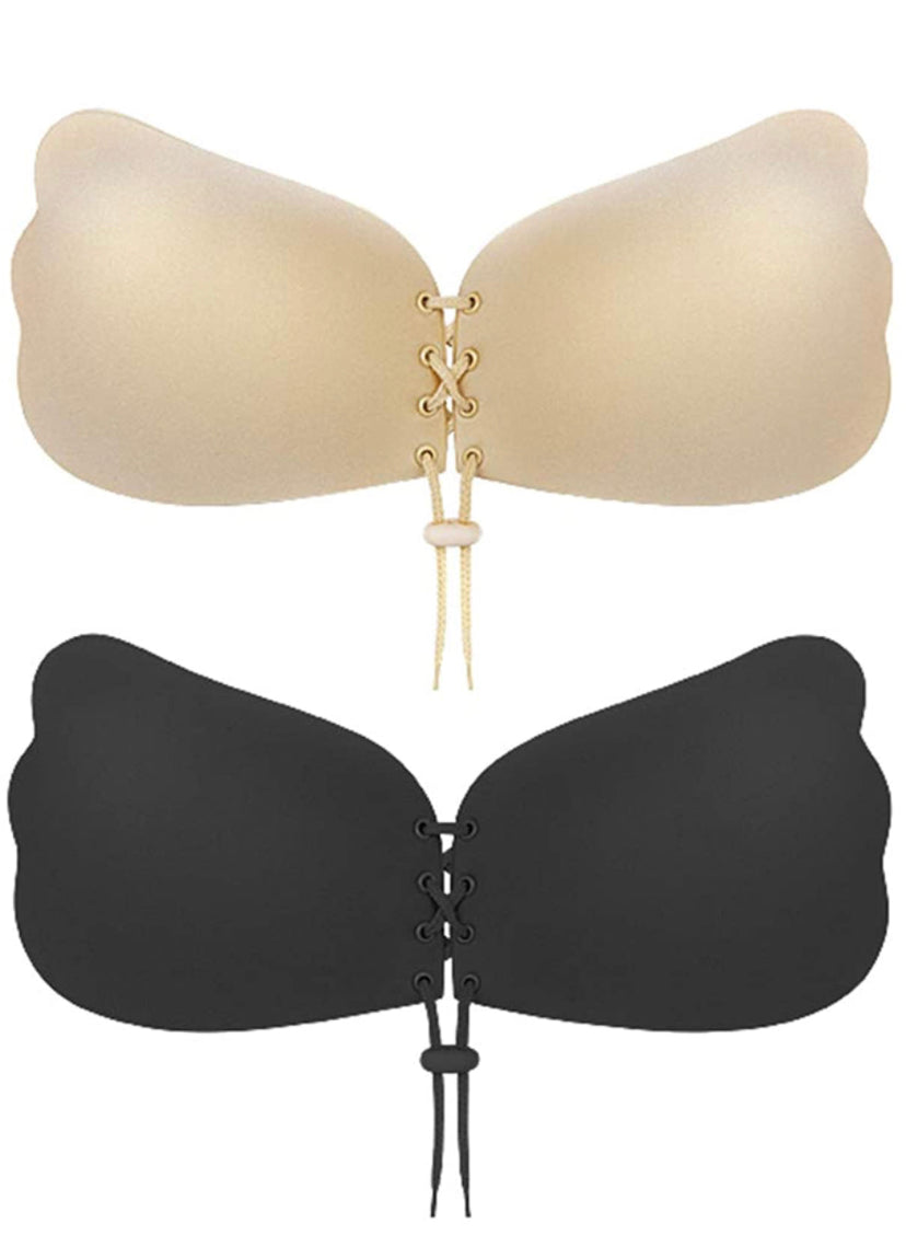 Sticky Bra 2 Pairs Strapless Backless Bra Adhesive Invisible Lift up Bra  Push up Bra for Backless Dress – HD Exclusive Trendz - Fashion Store